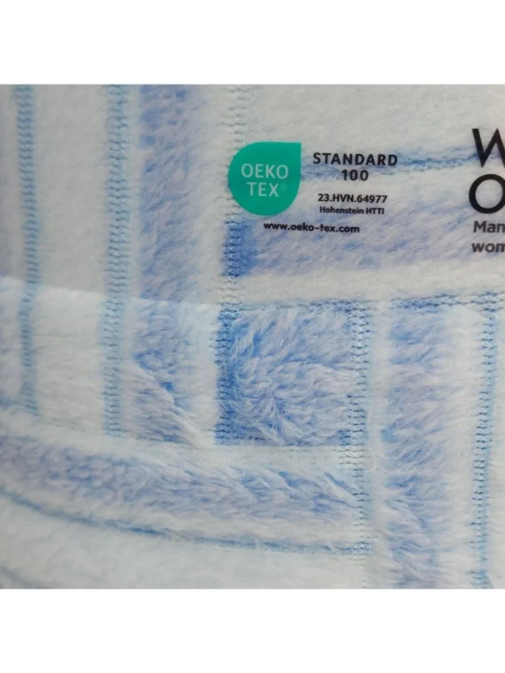 The Big One Oversized Plush Throw Blanket Blue Vintage Weave  6'x5' or 60